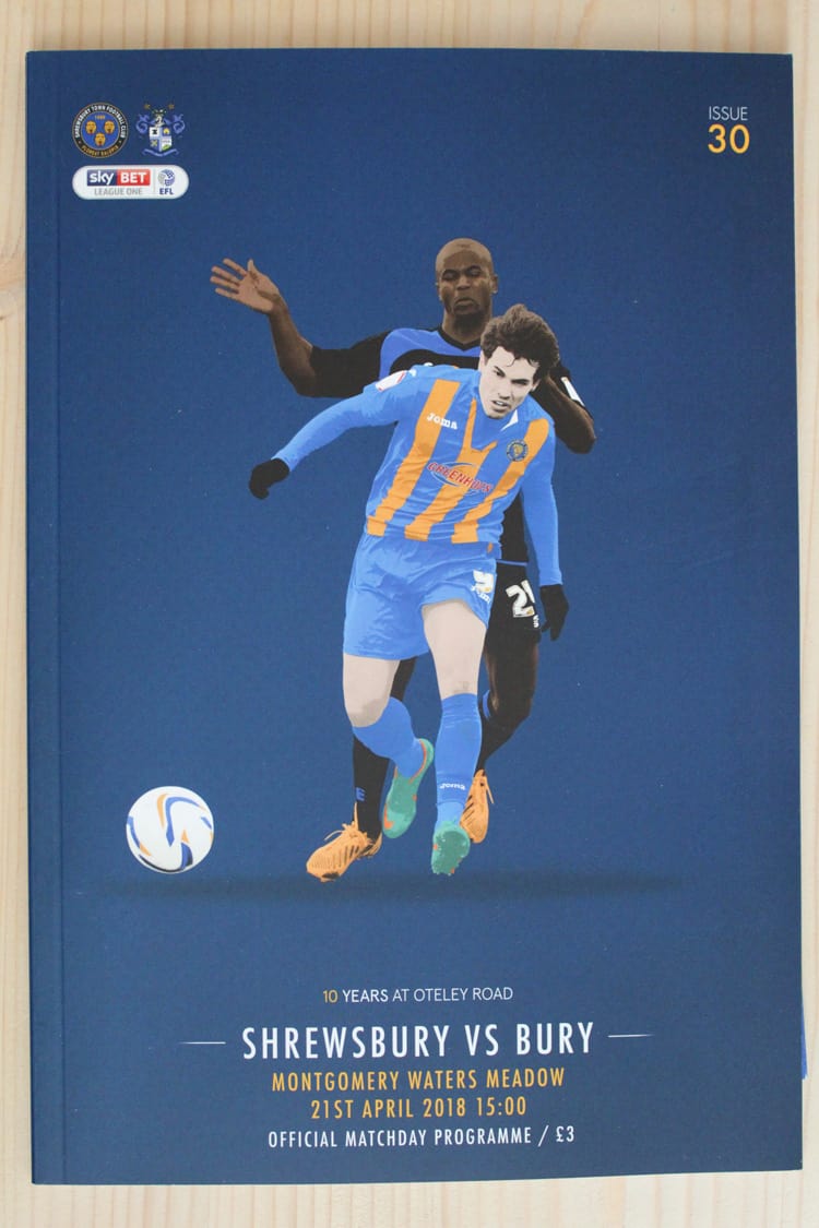 Shrewsbury Town FC v Bury FC